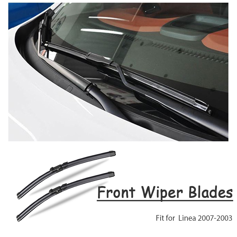 1 Set Karet Wiper Depan Mobil Untuk Fiat Linea 2007 2008 2009 2010 2011 2012 2013