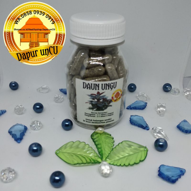 

Daun UNGU 100 kapsul. ( di buat ketika ada pesanan, sehingga produk selalu baru..)