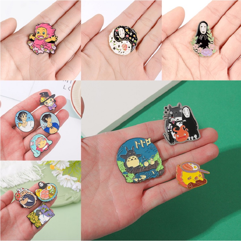 Bros Pin Desain Anime Totoro 50 Gaya Miyazaki Hayao Untuk Aksesoris Pakaian