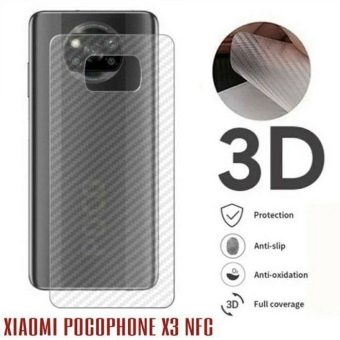 Garskin Carbon Back Oppo Reno 5 Screen Guard Clear Back Oppo Reno 5