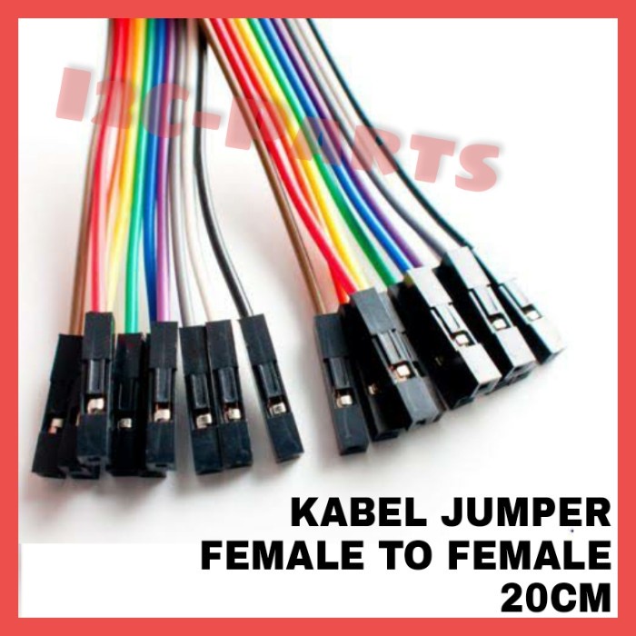 Kabel Jumper Dupont Female Female 20cm Breadboard Cable Arduino Wire