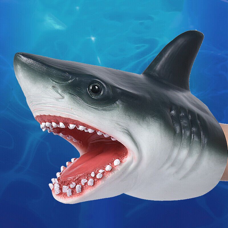 New Shark Head Hand Puppet Soft Kids Toy Gift Great Decoration Glove Funny Toys Educational toys