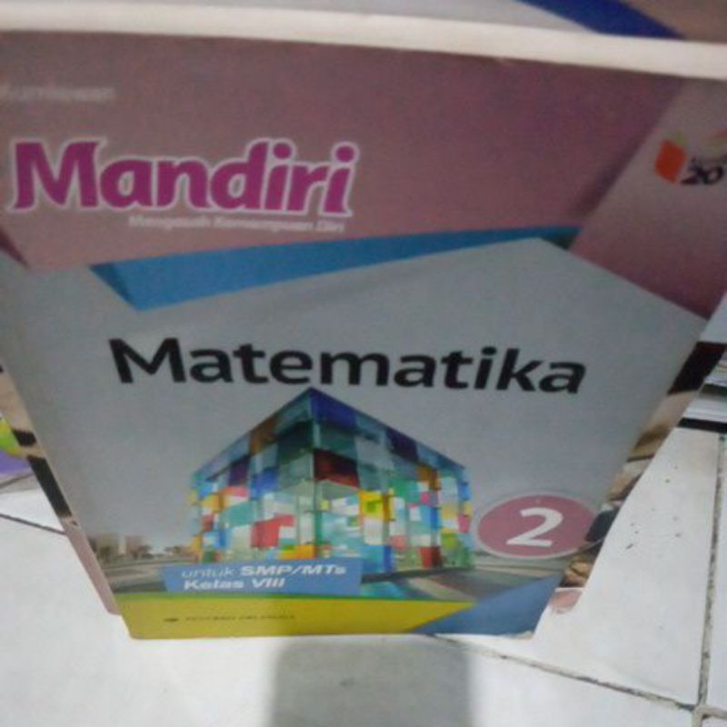 buku untuk SMP kelas 8 Mandiri matematika