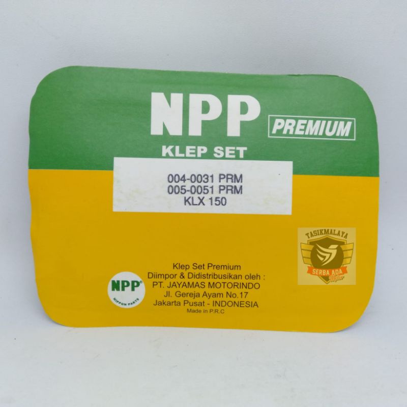 KLEP SET KLX 150 NPP PREMIUM 100% Original