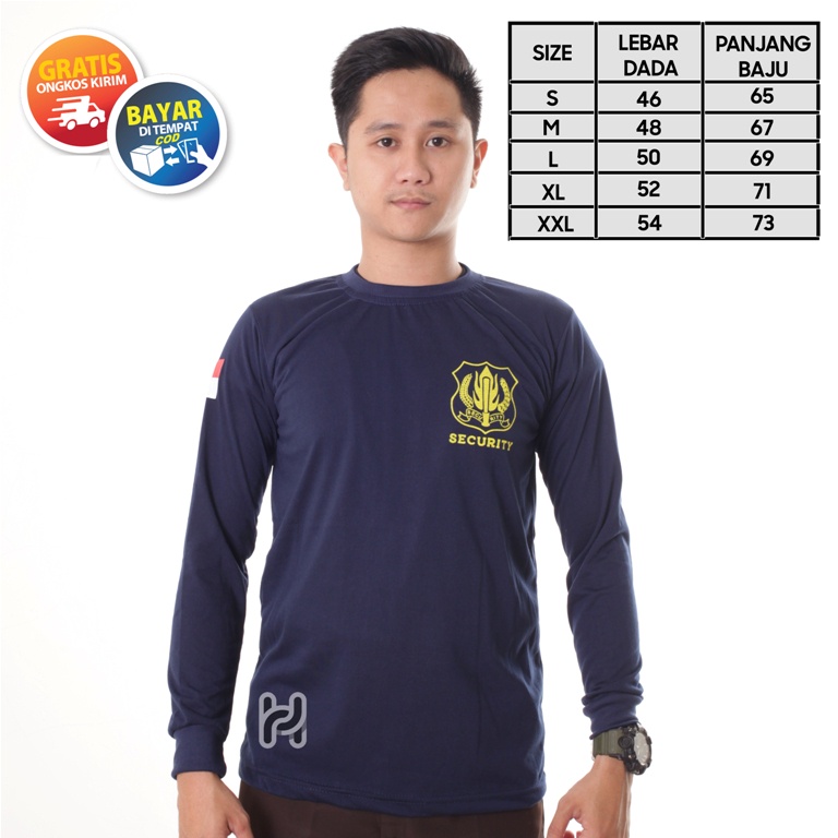 Security Kaos Satpam lengan Panjang Kaos Security Terbaru Kerah Pendek Tangan Panjang Satpam Terbaru