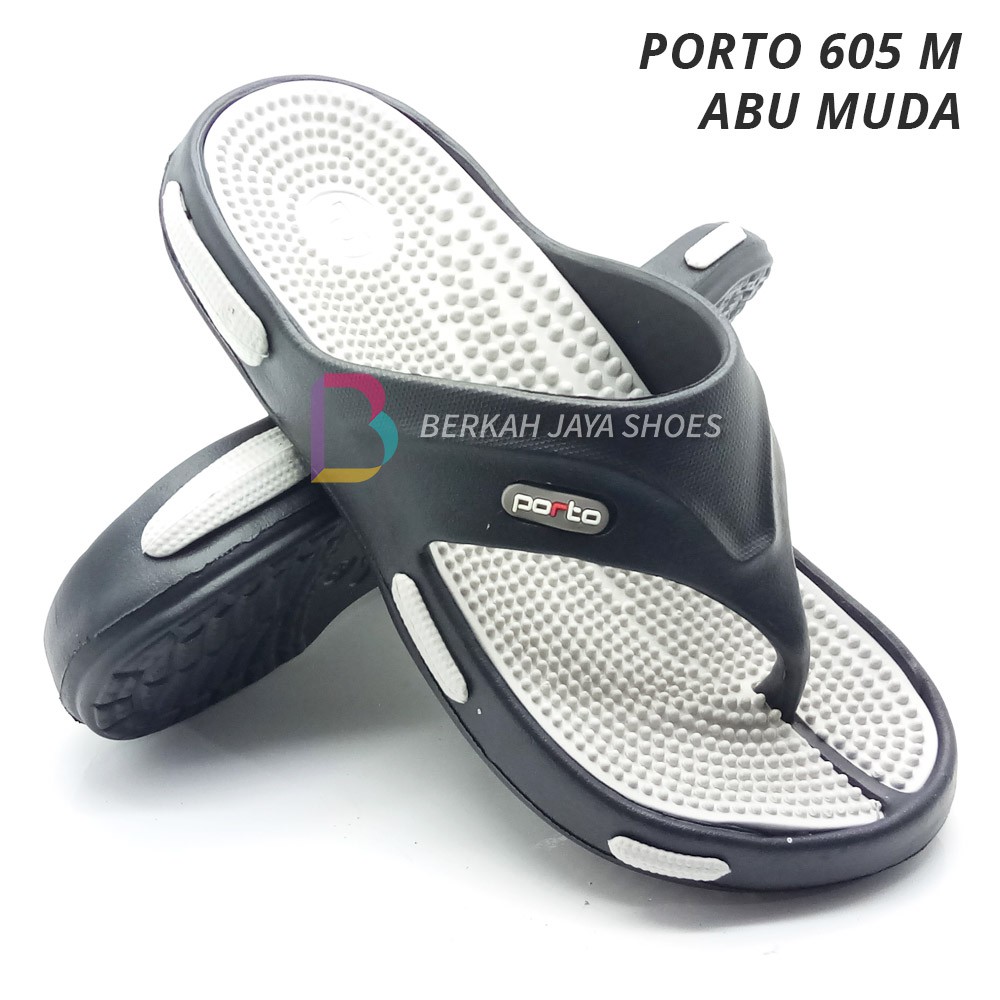 Sandal Karet Pria / Sandal Jepit Karet Pria Porto 605 M Varian Warna Random