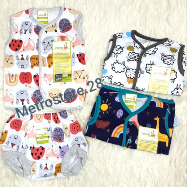 NEW 3pasang Setelan Kutung celana pop  Velvet Little Sunshine Newborn