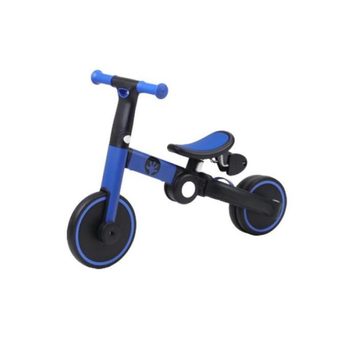 Geko 5 in 1 Balance Bike With Stick Sepeda Anak Navy Blue