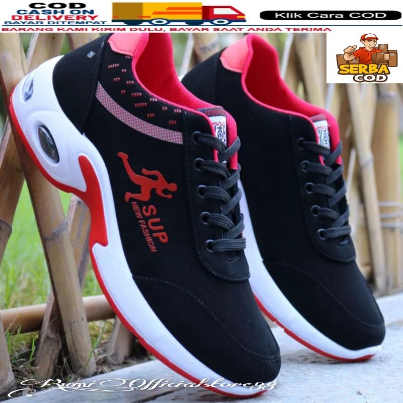 TmO - 8.8 Sale Sepatu pria fashion sneakers tali kekinian trendy Running