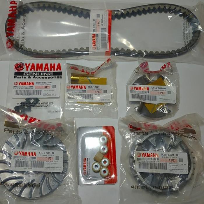 Paket Hemat Vanbelt Mio sporty Nouvo Mio Smile Mio Soul Fino Karbu Original asli ori Yamaha Vanbel