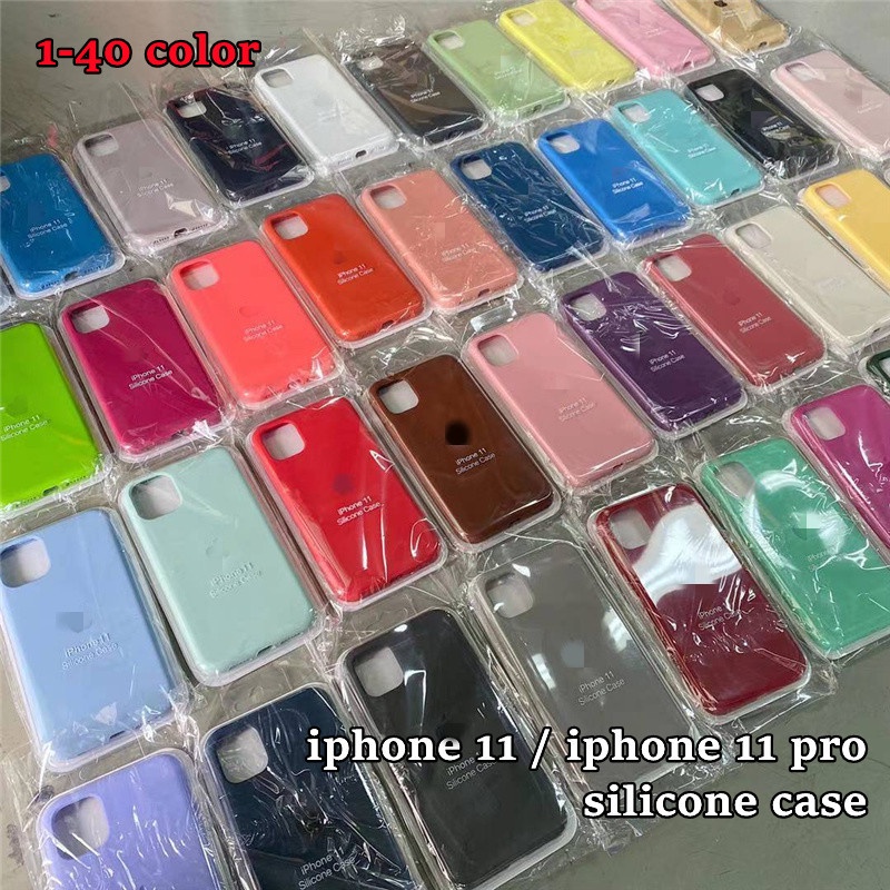 Soft case Silikon Cair 40 Warna cover iPhone 6 6s 7 8 plus X XR Xs 11 pro max