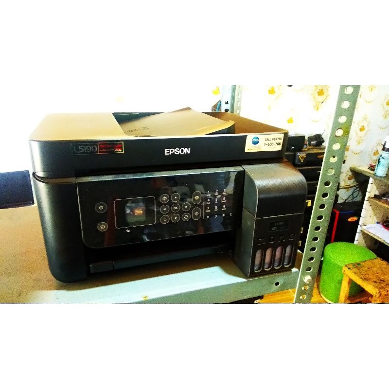 Jual Printer Epson L5190 Second Wi Fi Direct All In Adf Eco Tank Shopee Indonesia 7856