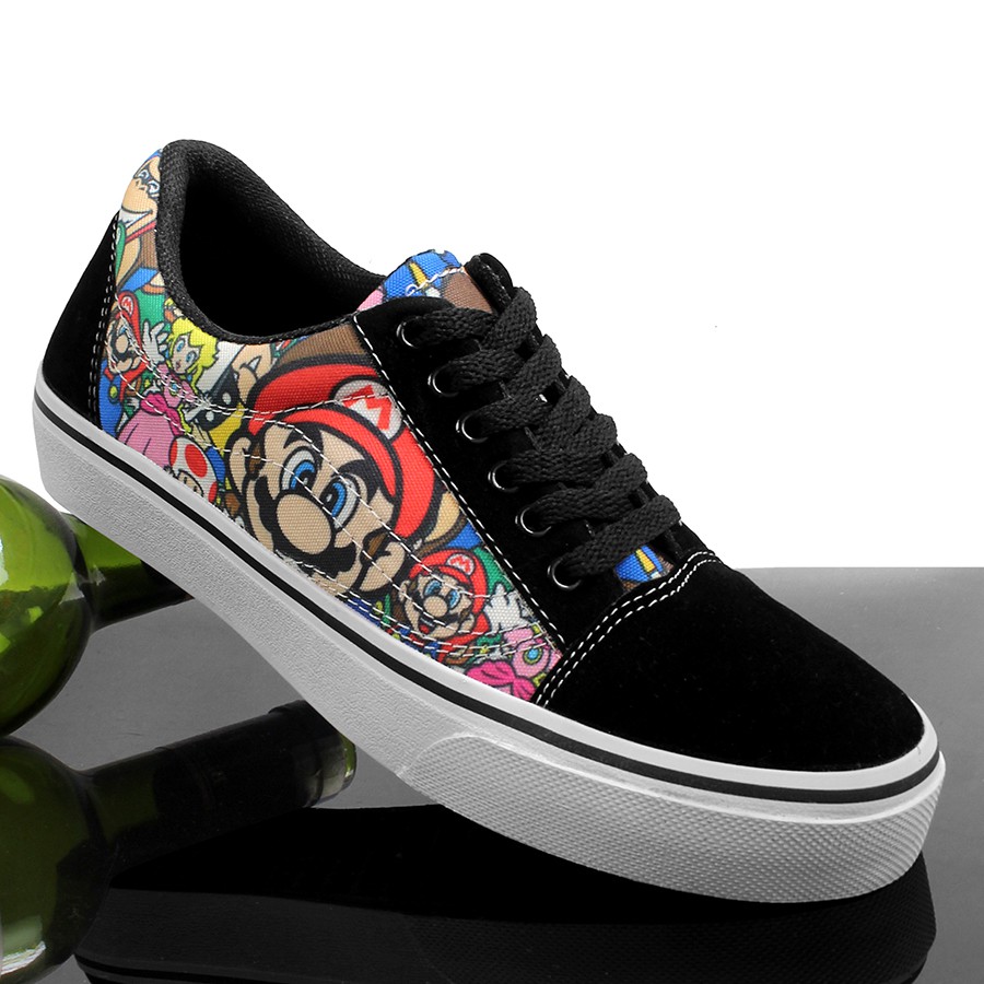 SEPATU VANS OLDSCHOOL MOTIF PRINT 3D KASUAL KETS SNEAKERS SEPATU PRIA