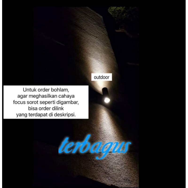 lampu dinding taman waterproof minimalis pilar lagar outdoor indoor