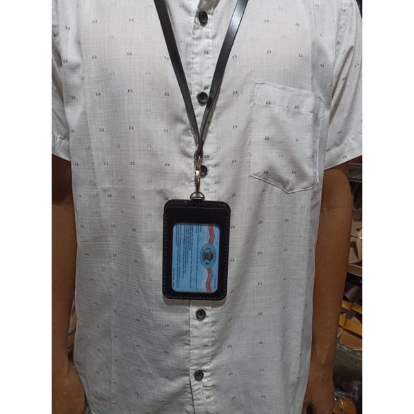 

promo id card kulit asli