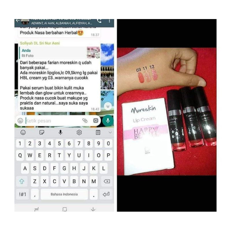 

MORESKINHAPPYBEAUTYLIPCREAM3pcs