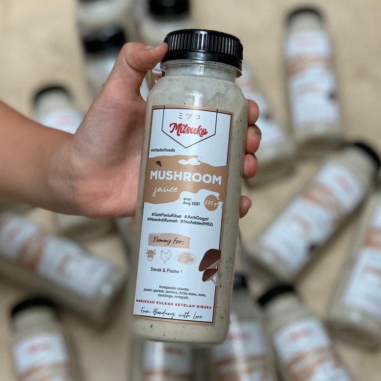 

MITSUKO MUSHROOM Sauce 275 gram | Steak Sauce Jamur | Saus Steik