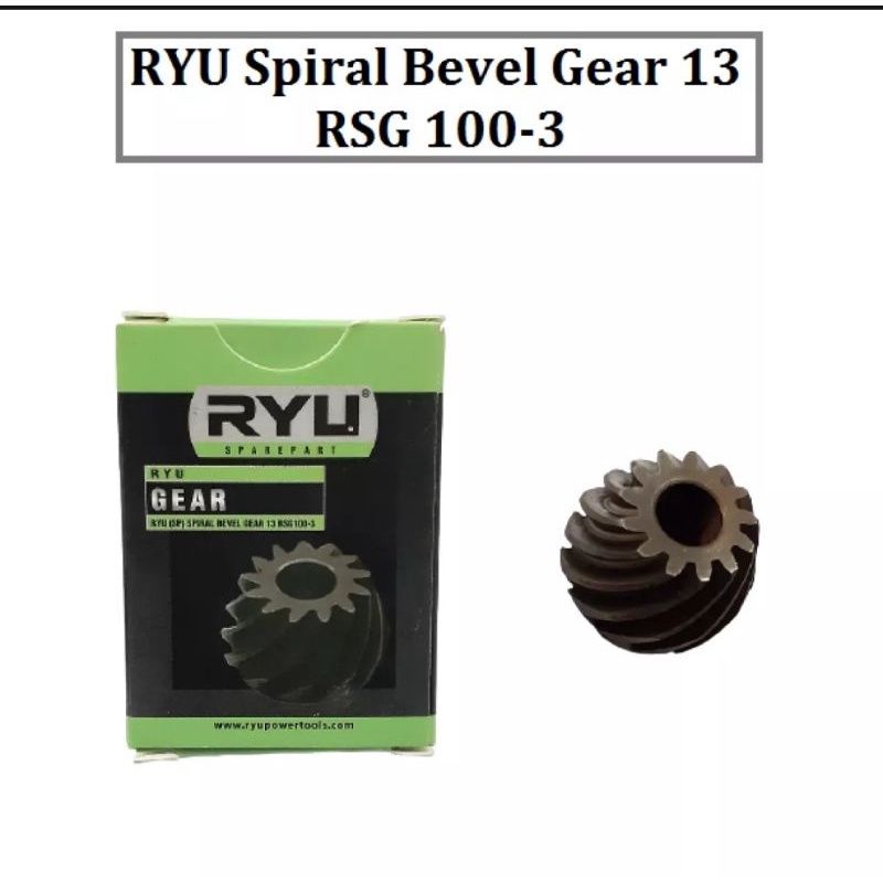 Ryu Spiral Bevel Gear 13 RSG 100-3 / Gear Gerinda Tangan 4 Inch /Gigi Nanas