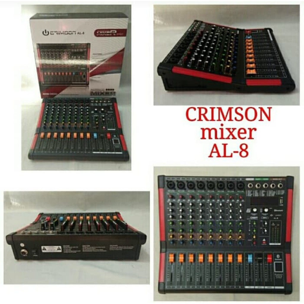 MIXER CRIMSON 8 CHANNEL AL 8 BLUETOOTH USB