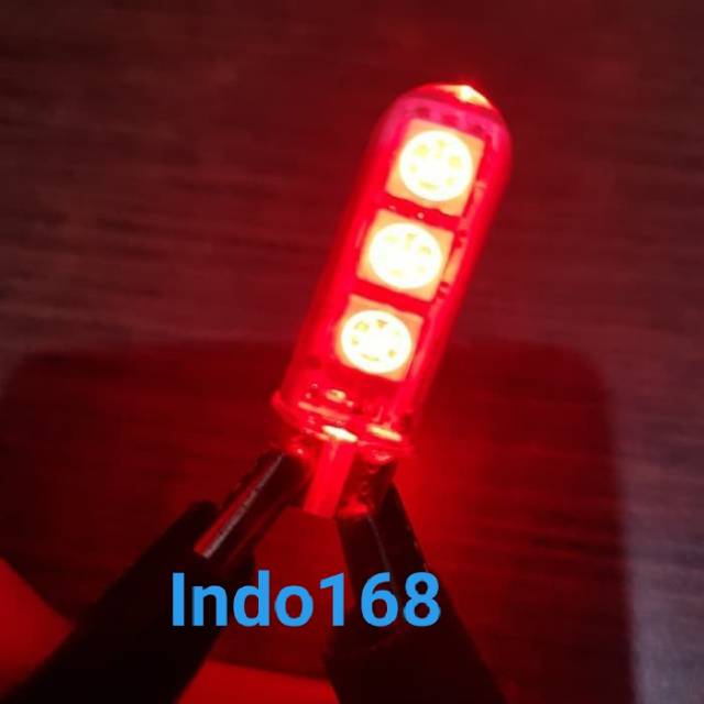 (INDO 168) Senja T10 6 Led Nyala Rgb Warna Warni