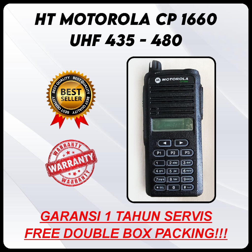 HT Handy Talky Radio Motorola CP 1660 CP1660 UHF 435 480 Mhz