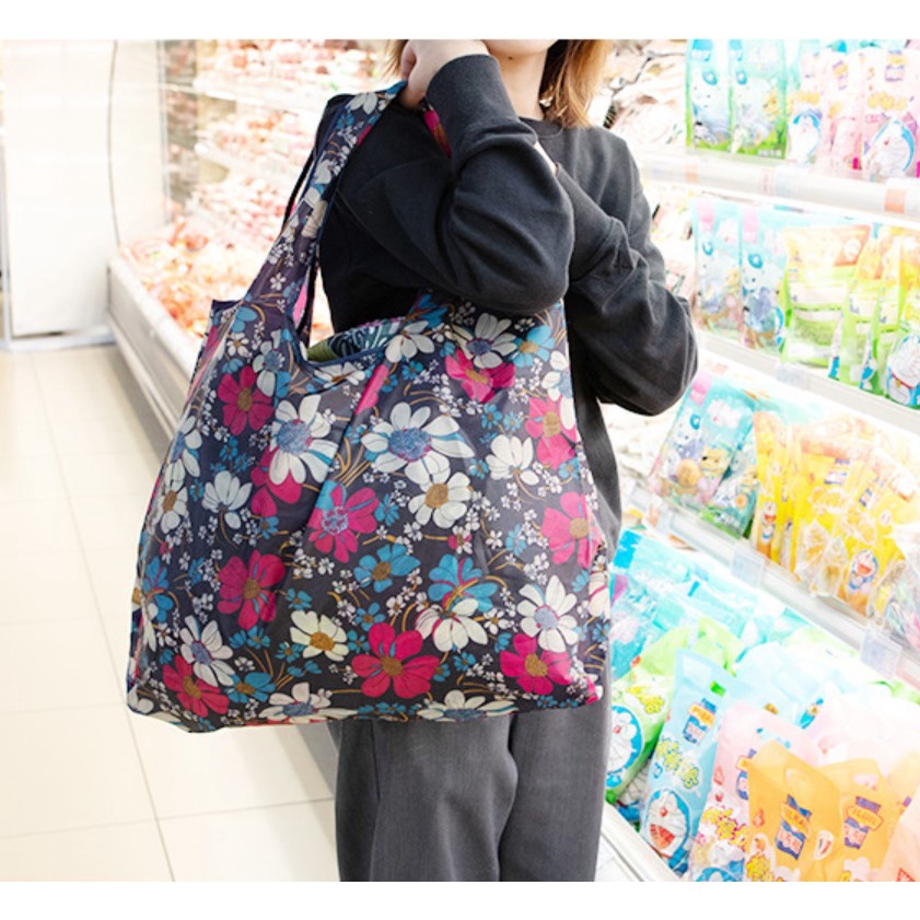WRF60 Tas Lipat Foldable 40x45cm Shopping Bag Pasar Supermarket Besar TKM