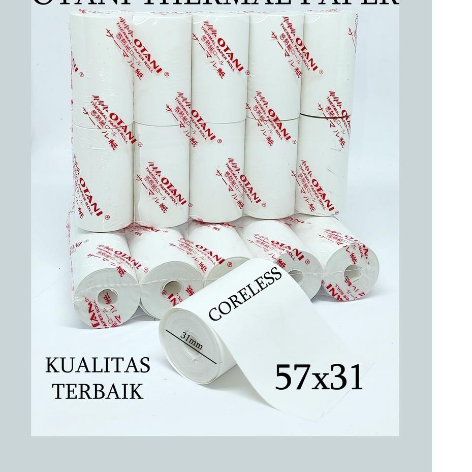 

F⚡ASH SALE/5.5 Brands Festival/〖[COD]〗/【F⚡ASH SALE✅】/〖[Star]〗 OTANI Kertas Thermal/ Struk/ Kasir/ Bluetooth/ Paper Roll EDC 57x31mm Termurah dan terbaik >>