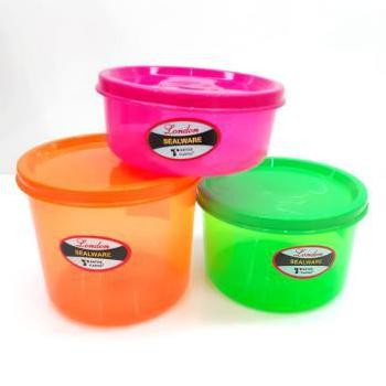 Toples London Kecil Plastik 250mL 350mL 450mL / Toples Sambal / Toples Mini Tantos / Kosmetik / Sealware