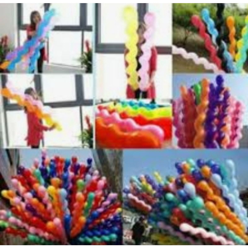 40 Pcs Balon Ulir Lembaran Grosir