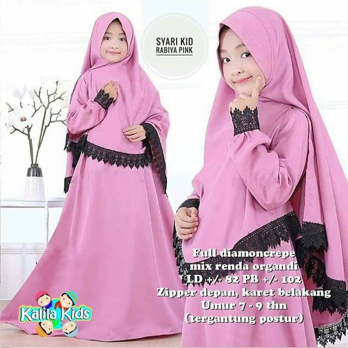 grosir RABIYA KIDS | GAMIS SYARI ANAK | GAMIS ANAK RENDA | BAJU MUSLIM ANAK termurah