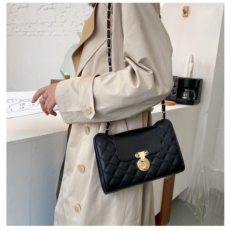 TAS SELEMPANG PESTA WANITA ANRENE TA228B5 KULIT HITAM IMPORT KOREA MURAH BAG FASHION CEWEK KOREA ORI