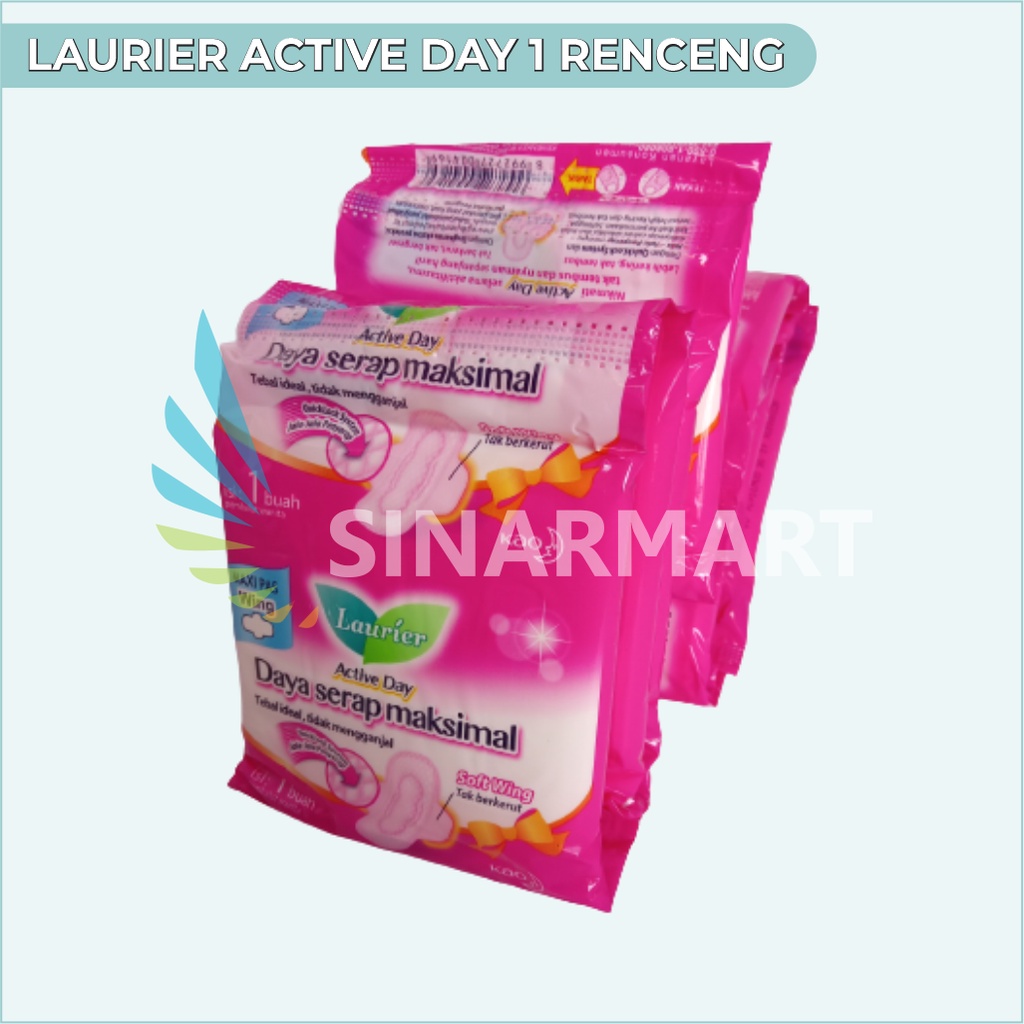 PEMBALUT LAURIER ACTIVE DAY MAXI RENCENG ISI 10 SACHET