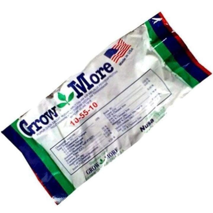 PUPUK DAUN GROWMORE 10 - 55 - 10 gr UNTUK MERANGSANG PEMBUNGAAN & PEMBUAHAN