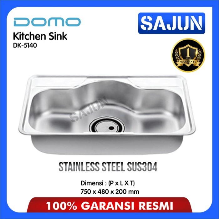 Kitchen Sink DOMO DK5140 Bak Cuci Piring Stainless Steel DK 5140