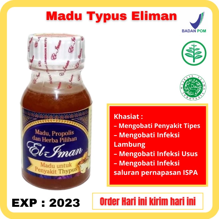 Madu Thypus Eliman Obat Herbal Infeksi Usus Lambung - Obat Tipes