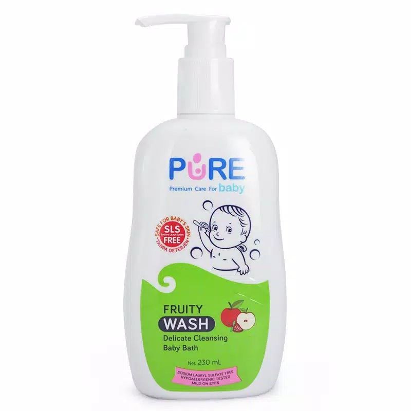 PURE BABY MURAH BABY WASH FRESHY &amp; FRUITY 230ML / 450ML PUREBABY PUMP REFILL SABUN CAIR MANDI ANAK
