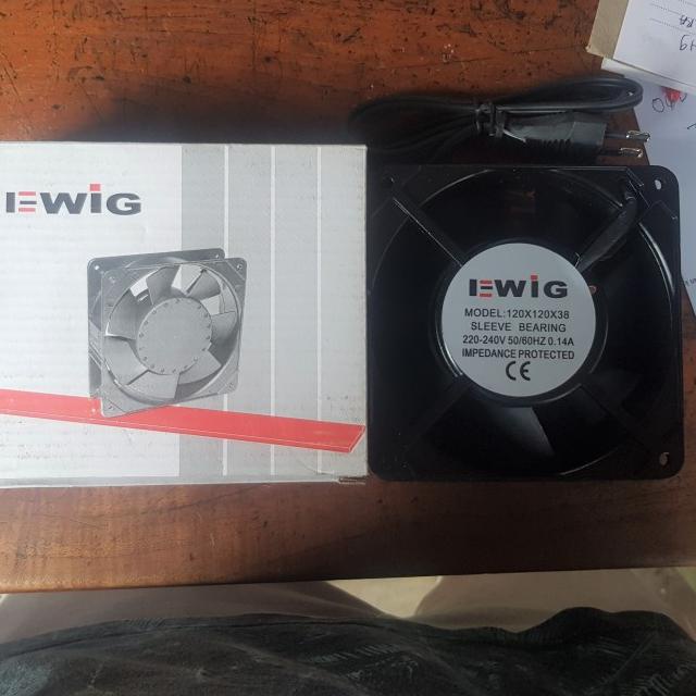 ✵ Exhaust Fan Ewig 120x120x38 / Metal Case Mini Fan Ewig MF120/38 ♞