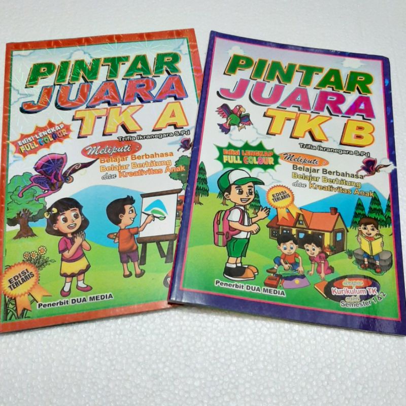 BUKU BACAAN ANAK BERGAMBAR PAKET PINTAR JUARA TK A DAN TK B