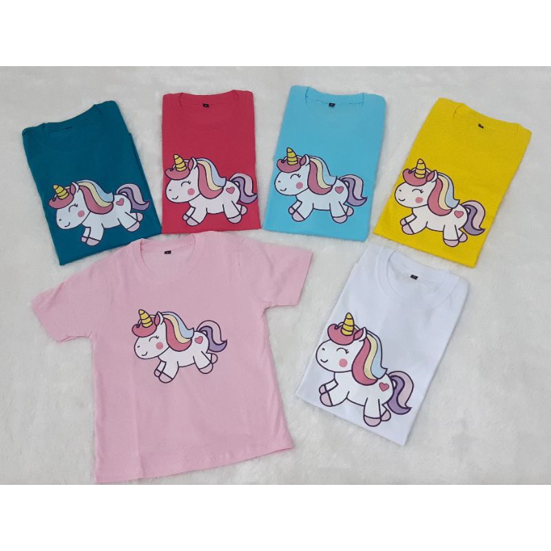 KAOS UNICORN LUCU COUPLE ANAK-ANAK &amp; MAMA/KAOS KATUN 24S UNICORN