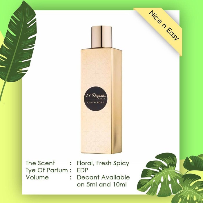 Decant 5ml Parfum ST Dupont Oud & Rose