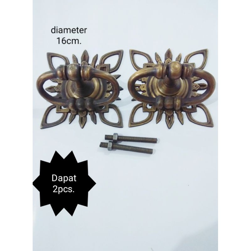 tarikan pintu gebyok antik diameter 16cm.