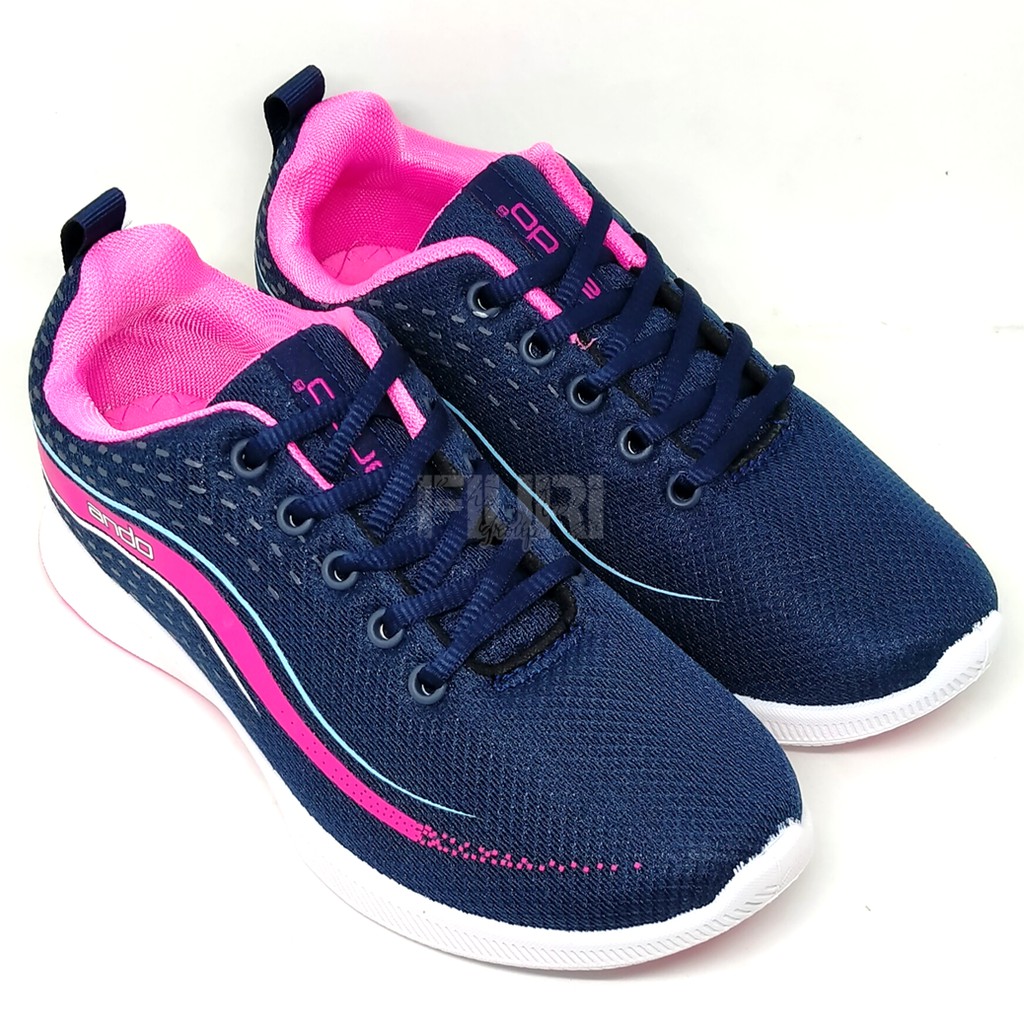 FIURI - ANDO ORIGINAL - ANNIE 37-40 NAVY PINK - SEPATU SNEAKERS SPORT KANVAS SOL KARET ANAK PEREMPUAN - SEPATU KETS FASHION TRENDY WANITA DEWASA - SEPATU OLAHRAGA LARI FITNES SENAM KERJA KULIAH BERTALI CEWEK MURAH PROMO DISKON BONUS KAOS KAKI