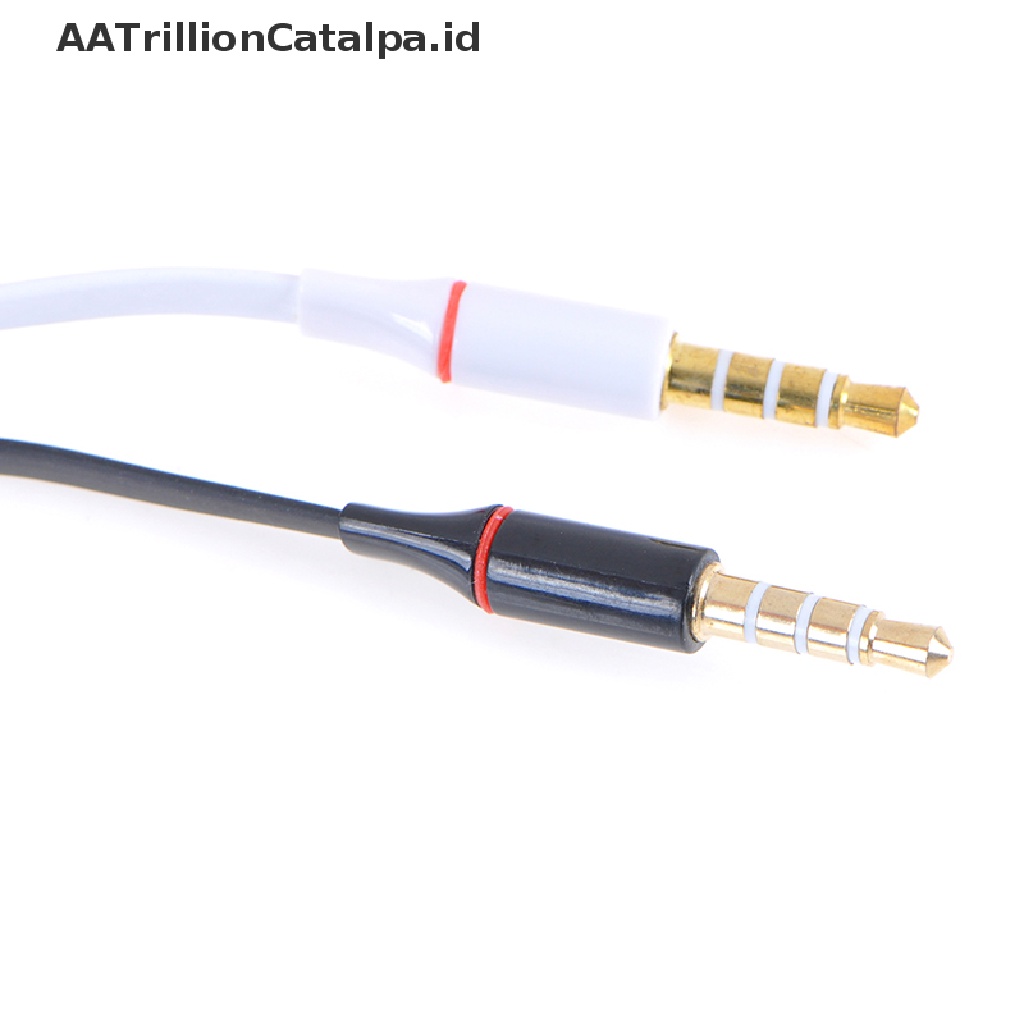 (AATrillionCatalpa) Kabel extension audio jack 3.5mm Male Ke female Untuk headset