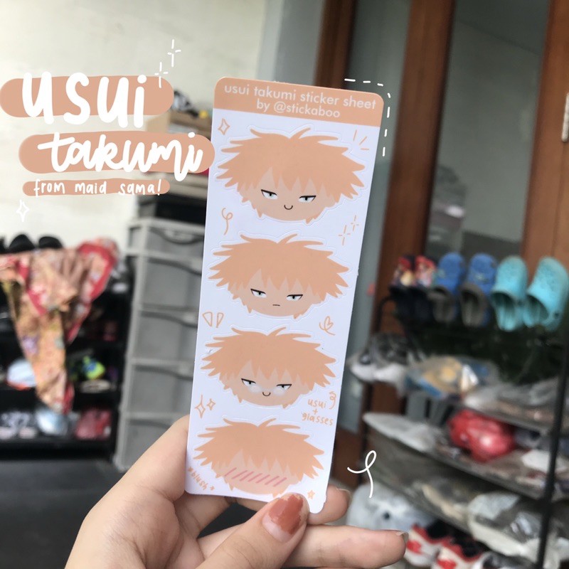 

Usui Takumi Mini Sticker Sheet Series — kaichou wa maid sama misaki ayuzawa anime stiker stickaboo