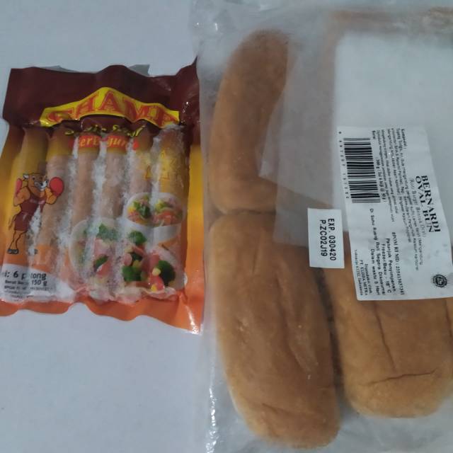 

Paket roti burger hotdog medium