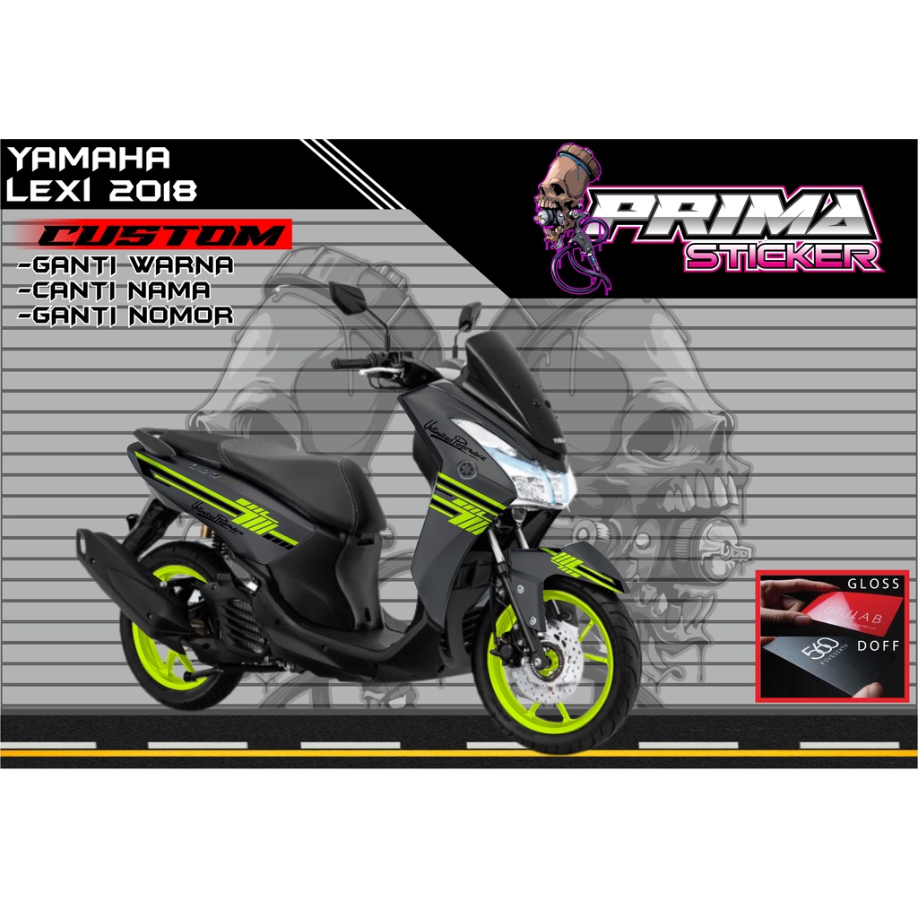 Sticker Decal Yamaha Lexi FULL BODY,  sticker lexi