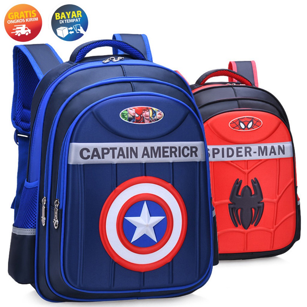 Tas Ransel Anak Cowok / Tas Anak Sekolah Buat Pg / Tk / Sd Merek Original Little V 44546 Ukuran 40 X