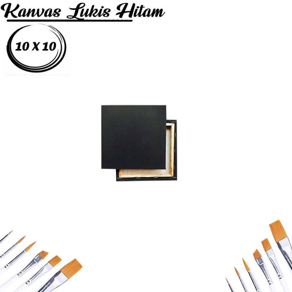

Kanvas Lukis Hitam 10 X 10 Stretched Canvas Medium Texture