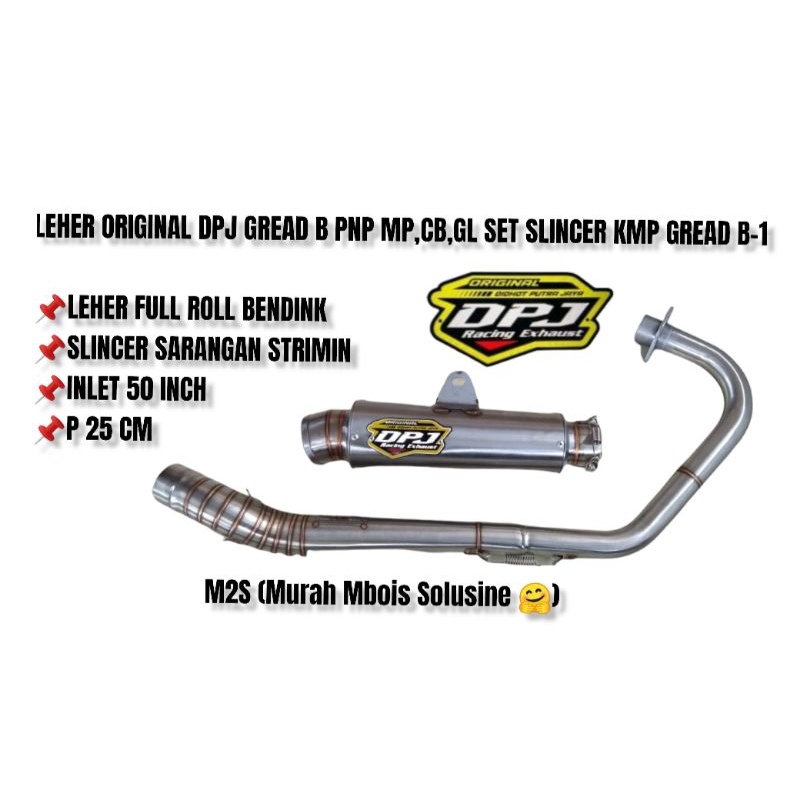 knalpot DPJ ORIGINAL satu set model kmp gread B-1
