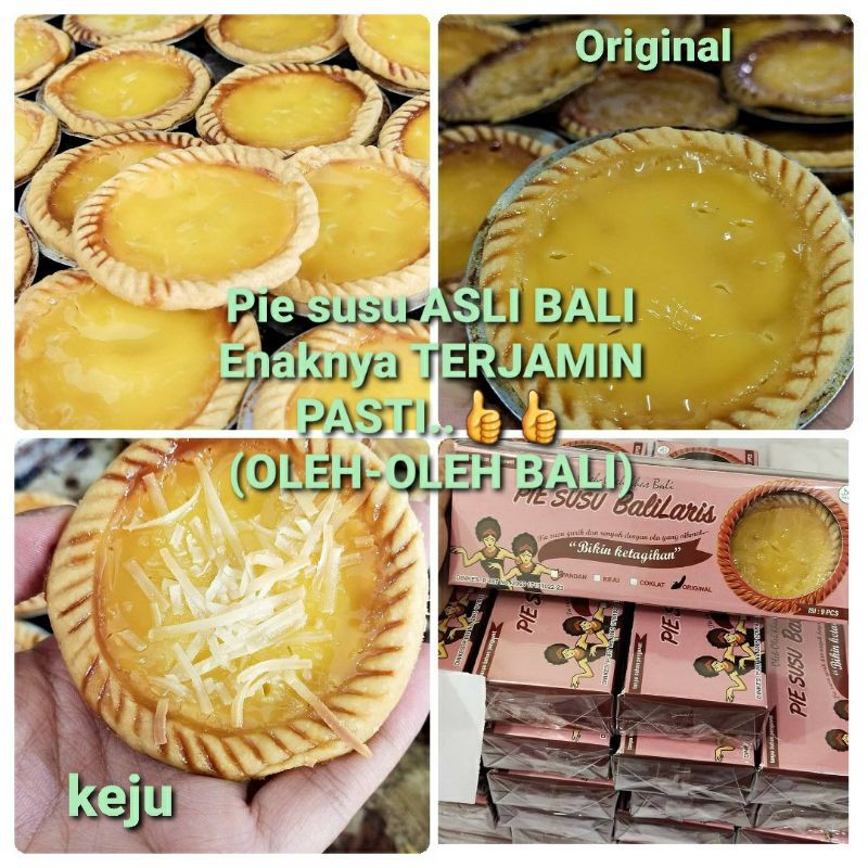 

PIE SUSU BALI ASLI ENAAKNYA..(OLEH-OLEH BALI) 1BOX ISI 9PCS -TERJAMINN KWALITAS RASA..BIKIN NAGIIIH..